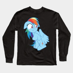 Scared Rainbow Dash Long Sleeve T-Shirt